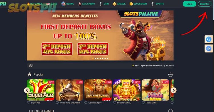 Go to official website of SlotPH